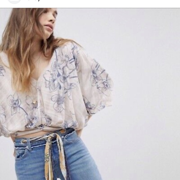 Free People One Dance Floral Top - Picture 1 of 12